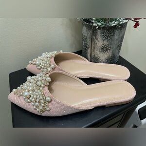 Rag & Co embelish Pink Women's Loafers